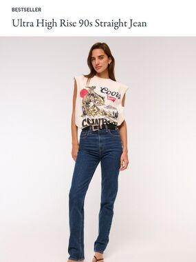 Abercrombie Ultra High Rise 90’s Straight Jeans